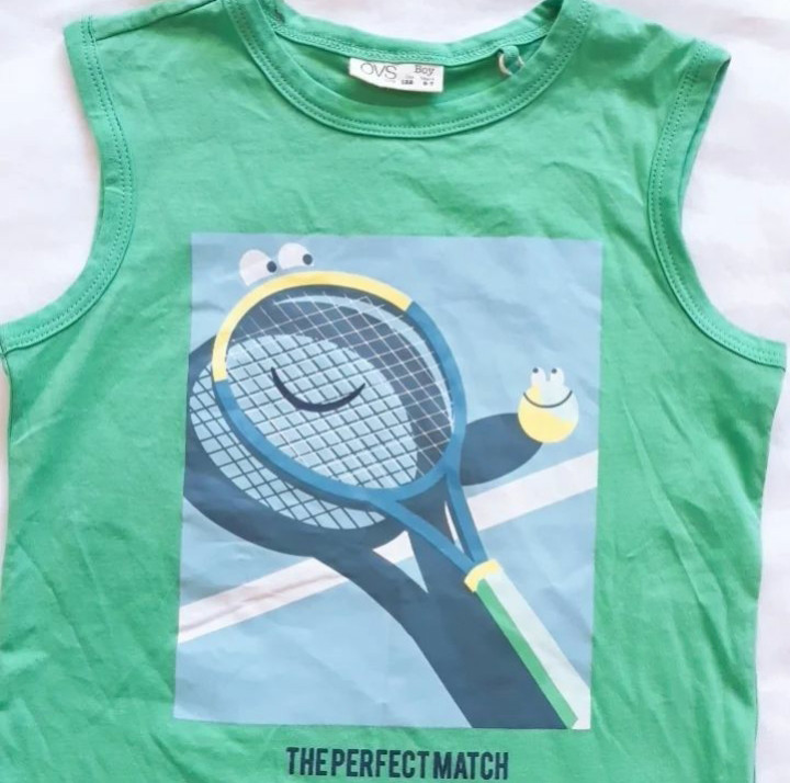 آستین حلقه ای اورجینال ایتالیا طرح تنیس خاکی