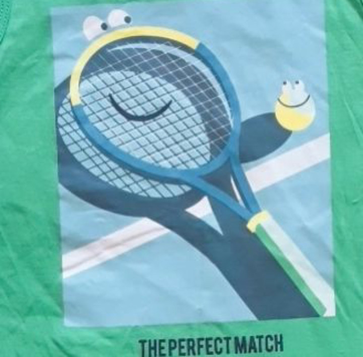 آستین حلقه ای اورجینال ایتالیا طرح تنیس خاکی