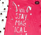 ست بلوز شلوار : پاییزی رنگ صورتی جنس نخ پنبه طرح خرگوش