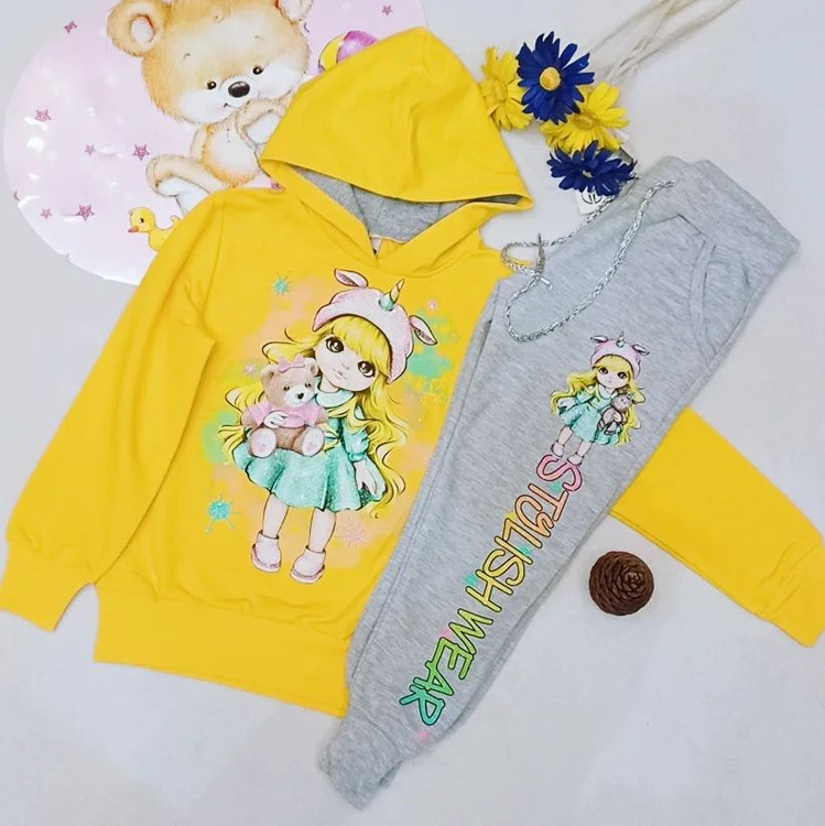 هودی شلوار دخترانه اسپرت ترک