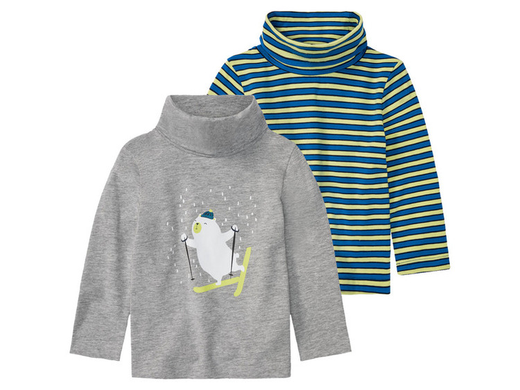 پک دو عددی پیراهن یقه اسکی پسرانه