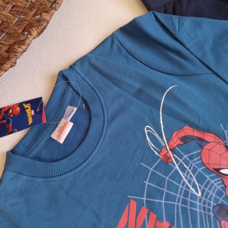 ست بلوز شلوار پسرانه طرح اسپایدرمن لوپیلو