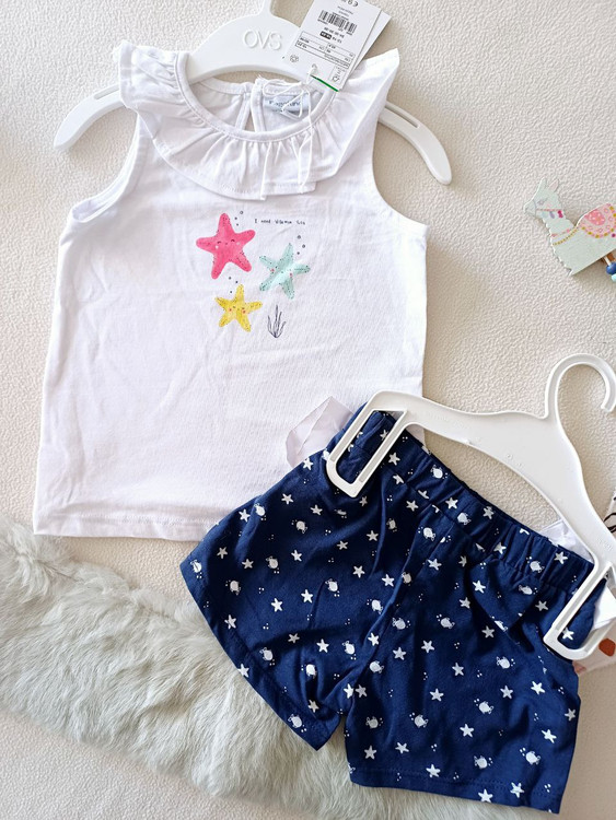 ست تاپ شلوارک دخترانه