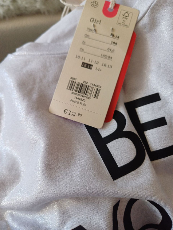 تیشرت دخترانه نخی اسپرت