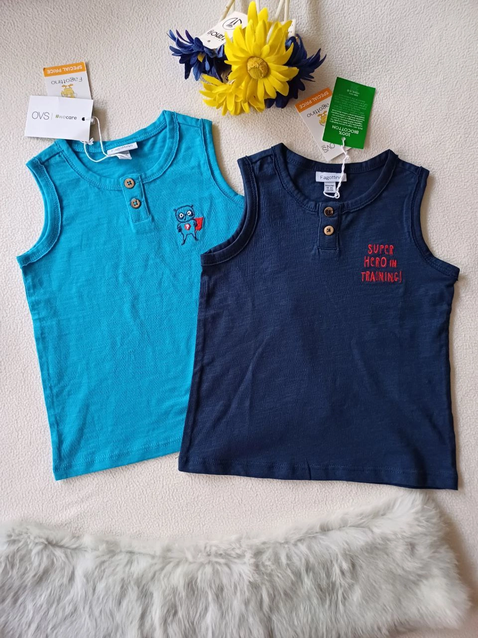 پیراهن آستین حلقهای بچهگانه