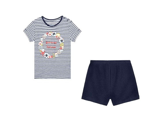 انواع مدل ست تیشرت و شلوارک دخترانه