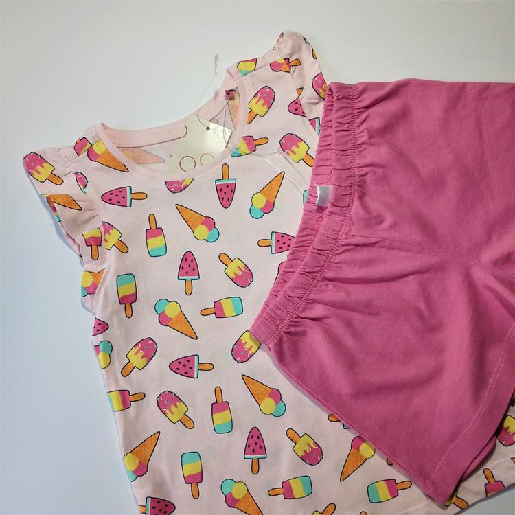 ست شلوارک تیشرت دخترانه برند لوپیلو